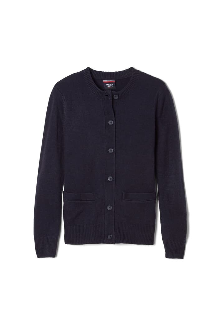 French Toast - Crewneck Cardigan (Feminine Fit)