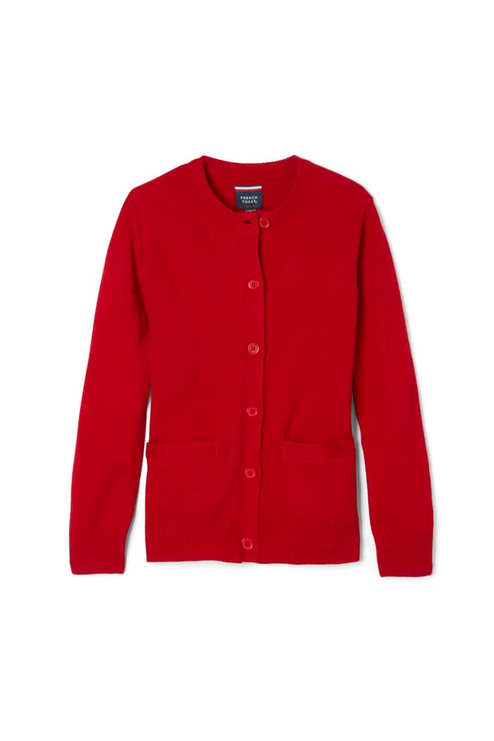 French Toast - Crewneck Cardigan (Feminine Fit)
