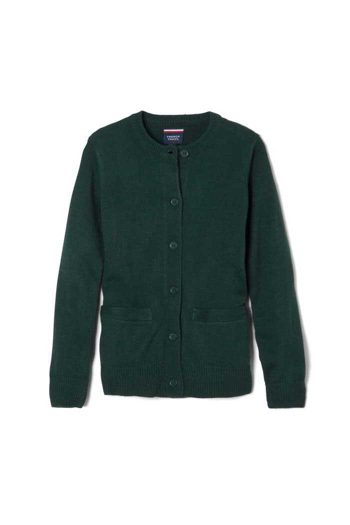 French Toast - Crewneck Cardigan (Feminine Fit)